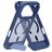 Mobiparts Hardcover Coque iPhone 18 Pro MagSafe Coque arrière Rigide avec Support Amovible - Satin Blue