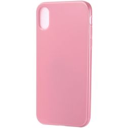 Mobigear Colors Coque iPhone XS Max Coque arrière en TPU Souple - Rose