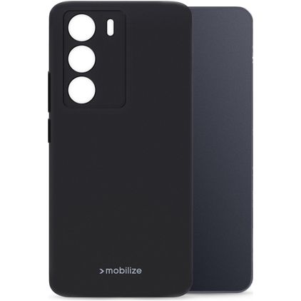Mobilize Rubber Gelly Coque Realme 14x Coque arrière en TPU Souple - Noir