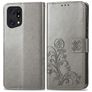Mobigear Clover Housse OPPO Find X5 Etui Porte-Monnaie - Gris