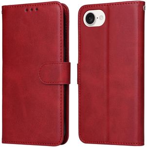 Mobigear Wallet Housse iPhone 16e Etui Porte-Monnaie - Rouge