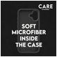 CARE by PanzerGlass Fashionable Coque iPhone 16 Plus MagSafe Coque arrière en Silicone - Noir