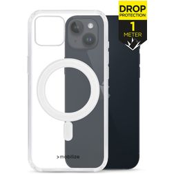 Mobilize Naked Protection Transparent iPhone 14 MagSafe Plastique rigide Coque arrière Antichoc - Transparent