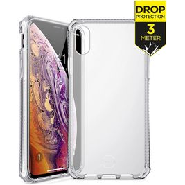 ITSkins SpectrumClear Coque Transparente iPhone XS Coque arrière en TPU Souple Anti-Chocs - Transparent