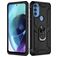 Mobigear Armor Ring Coque Motorola Moto G71 5G Coque arrière Rigide Anti-Chocs avec Anneau-Support - Noir