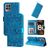 Mobigear Sunflower Housse Realme Narzo 50 4G Etui Porte-Monnaie - Bleu