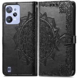 Mobigear Mandala Housse Realme C31 Etui Porte-Monnaie - Noir