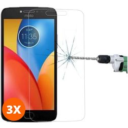 Mobigear Motorola Moto C Plus Verre trempé Protection d'écran - Compatible Coque (Lot de 3)