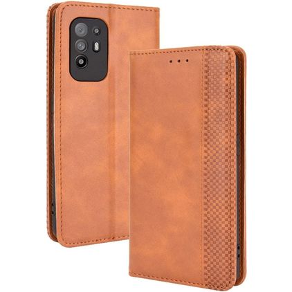 Mobigear Sensation OPPO A94 5G Étui Portefeuille - Cognac