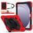Mobigear SureGrip Xtreme Coque Samsung Galaxy Tab A9 Plus (2023) Coque arrière en Plastique rigide,Silicone + Bandoulière + Support Amovible - Rouge
