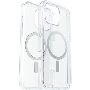 Otterbox Symmetry Plus Coque Transparente iPhone 16 Pro Max MagSafe Coque arrière Rigide Anti-Chocs - Transparent