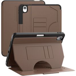 Mobigear Magnetic Folio Coque iPad Air 11 Pouces (2024) Etui + Porte-crayon - Marron
