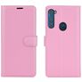 Mobigear Classic Housse Motorola One Fusion Plus Etui Porte-Monnaie - Rose
