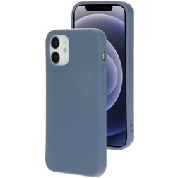 Mobiparts iPhone 12 Mini Silicone Coque arrière - Royal Grey