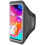Mobiparts Comfort Fit Brassard Téléphone Samsung Galaxy A70 Brassard Coque de Sport en Neoprène - Noir