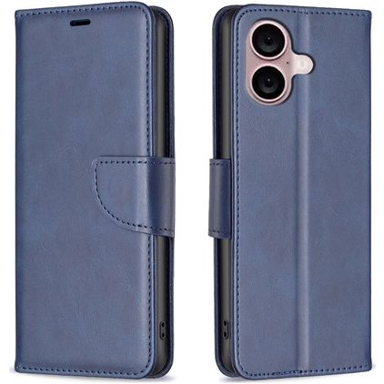 Mobigear Excellent Housse iPhone 16 Etui Porte-Monnaie - Bleu