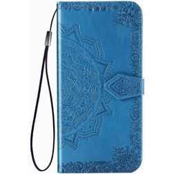 Mobigear Mandala Housse Google Pixel 4a Etui Porte-Monnaie - Bleu