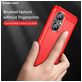 Mobigear Brushed Slim Coque OPPO Reno 8 Lite Coque arrière en TPU Souple - Rouge
