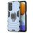 Mobigear Armor Ring Samsung Galaxy M23 Plastique rigide Coque arrière Antichoc avec bague de maintien - Bleu
