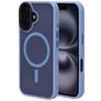 Mobiparts Hardcover Coque iPhone 16 MagSafe Coque arrière Rigide - Satin Light Blue