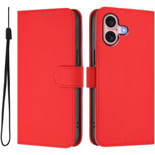 Mobigear Urban Wallet Housse iPhone 16 Etui Porte-Monnaie - Rouge