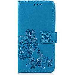Mobigear Clover Housse OnePlus 6T Etui Porte-Monnaie - Bleu