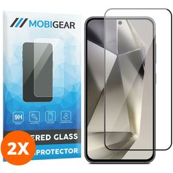 Mobigear Premium Samsung Galaxy S24 Plus Verre trempé Protection d'écran - Compatible Coque (Lot de 2)
