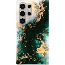 MIO Coque Samsung Galaxy S24 Ultra MagSafe Coque arrière Rigide - Green Marble