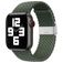 Mobigear Braided Bracelet Nylon Apple Watch Fermeture à pince - 42/41/40/38 mm - Olive