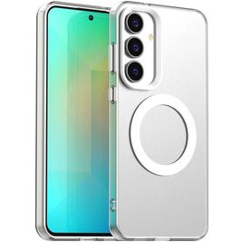 Mobigear Shockproof Coque Samsung Galaxy S25 FE MagSafe Coque arrière Rigide - Blanc