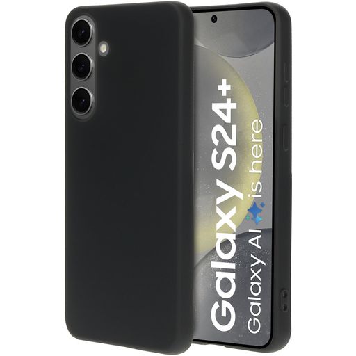 Mobiparts Coque Samsung Galaxy S24 Plus Coque arrière en Silicone - Noir