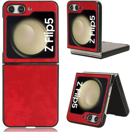 Mobigear Race Coque Samsung Galaxy Z Flip 5 Coque arrière Rigide - Rouge