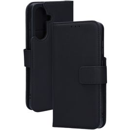 Mobiparts Housse Samsung Galaxy A56 Etui en Cuir Véritable Porte-Monnaie - Noir