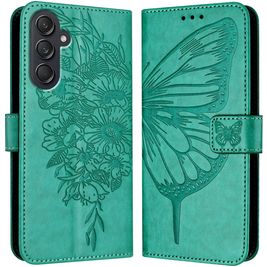 Mobigear Butterfly Housse Samsung Galaxy M55 Etui Porte-Monnaie - Vert