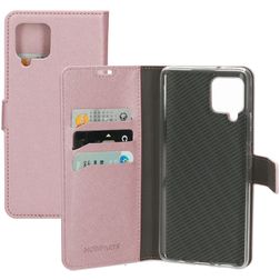 Mobiparts Saffiano Wallet Housse Samsung Galaxy A42 Etui Porte-Monnaie - Rose