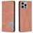 Mobigear Rhombus Slim Housse iPhone 15 Pro Max Etui - Marron
