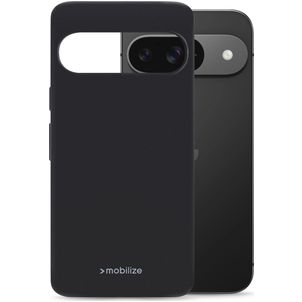 Mobilize Rubber Gelly Coque Google Pixel 9 Coque arrière en TPU Souple - Noir