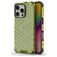 Mobigear Honeycomb Coque iPhone 16 Pro Coque arrière Rigide Anti-Chocs - Vert