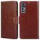Mobigear Wallet Housse TCL 30 Etui Porte-Monnaie - Marron