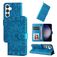 Mobigear Sunflower Housse Samsung Galaxy S24 Etui Porte-Monnaie - Bleu