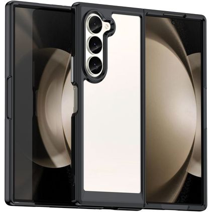 Mobigear Crystal Coque Samsung Galaxy Z Fold 6 Coque arrière Rigide - Noir