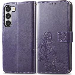 Mobigear Clover Samsung Galaxy A54 Étui Portefeuille - Violet