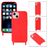 Mobigear Lanyard iPhone 14 Plus Coque avec cordon en Silicone - Rouge