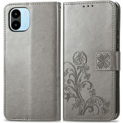 Mobigear Clover Xiaomi Redmi A1 4G Étui Portefeuille - Gris