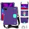 Mobigear Ruggedized Coque iPad 10 (2022) Coque arrière en EVA + Porte-crayon + Bandoulière + Support Amovible - Violet