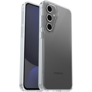 Otterbox Symmetry Coque Transparente Samsung Galaxy S24 FE Coque arrière Rigide Anti-Chocs - Transparent