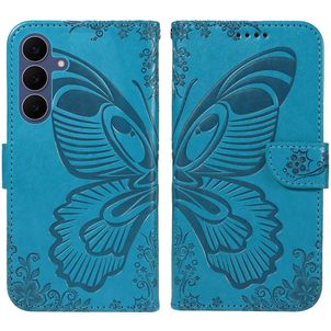 Mobigear Butterfly Housse Samsung Galaxy S26 FE Etui Porte-Monnaie - Bleu