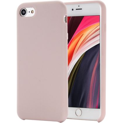 Mobigear Rubber Touch Coque iPhone 7 Coque arrière en Silicone - Rose