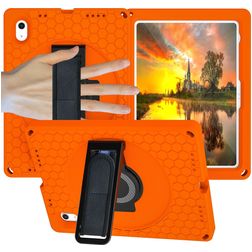 Mobigear Ruggedized Coque iPad 10 (2022) Coque arrière en EVA + Support Amovible - Orange