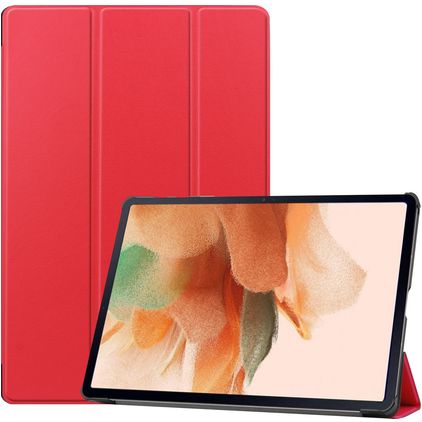 Mobigear Tri-Fold Coque Samsung Galaxy Tab S7 FE Etui - Rouge